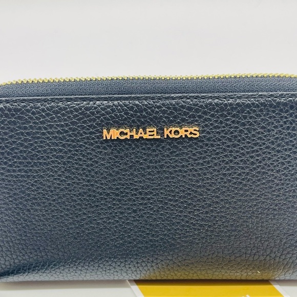 Michael Kors Large Flat MF Phone Case Wallet Black - Picture 6 of 8